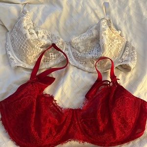 Lace balconette bras